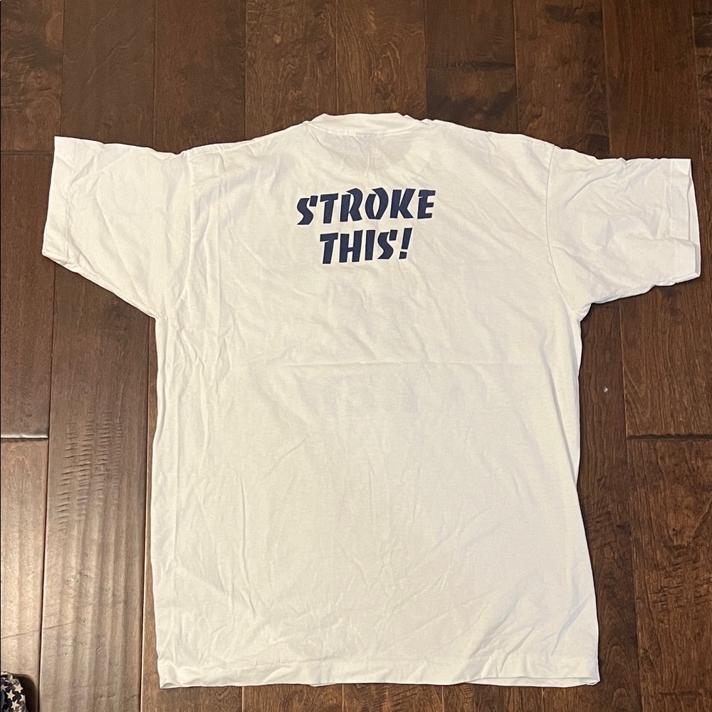 Vintage White Michigan university Crew T-Shirt
